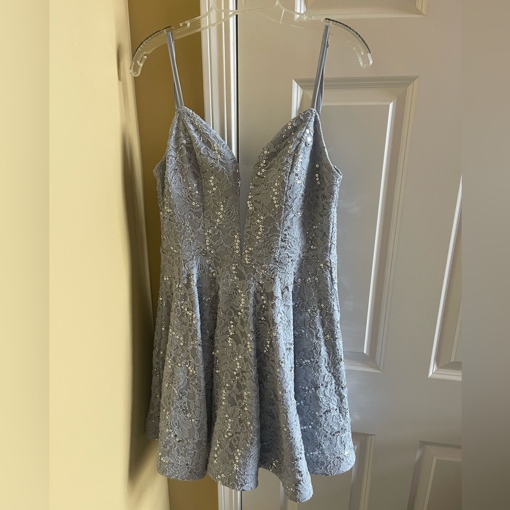 Size 11 Light blue Homecoming dress